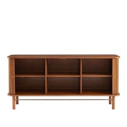 Buffet ERNEST frêne foncé 2 portes tambour 160cm
