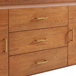 Buffet TWIGGY placage frêne 2 portes 180cm