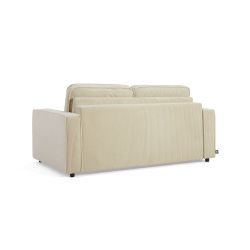 Canapé droit convertible express ROYAL 3 places velours côtelé beige