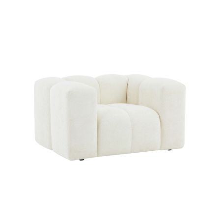 Fauteuil fixe TASTA 1 place tissu beige