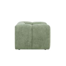 Fauteuil fixe TASTA 1 place tissu vert olive