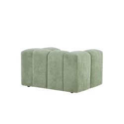 Fauteuil fixe TASTA 1 place tissu vert olive