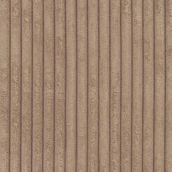 Canapé panoramique fixe NUNA 7 places chaise droite velours côtelé marron