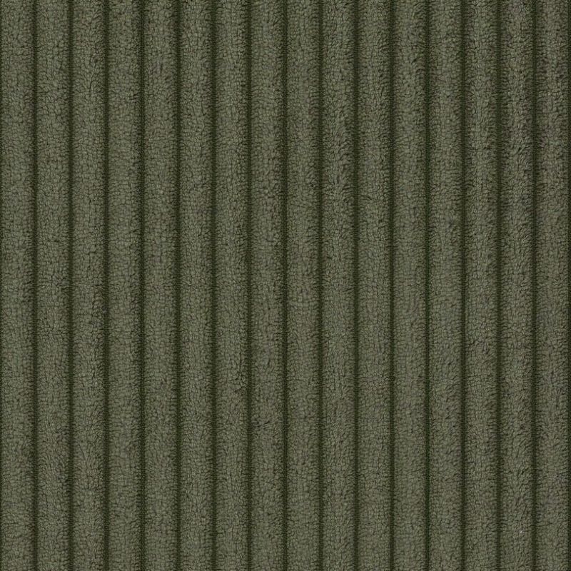 Canapé droit fixe NUNA 3 places velours côtelé vert