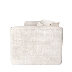 Canapé droit fixe NUNA 4/5 places tissu beige