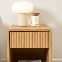 Lot 2 tables de chevet UTICA effet chêne