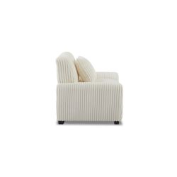 Fauteuil fixe ADEA 1 place velours côtelé beige