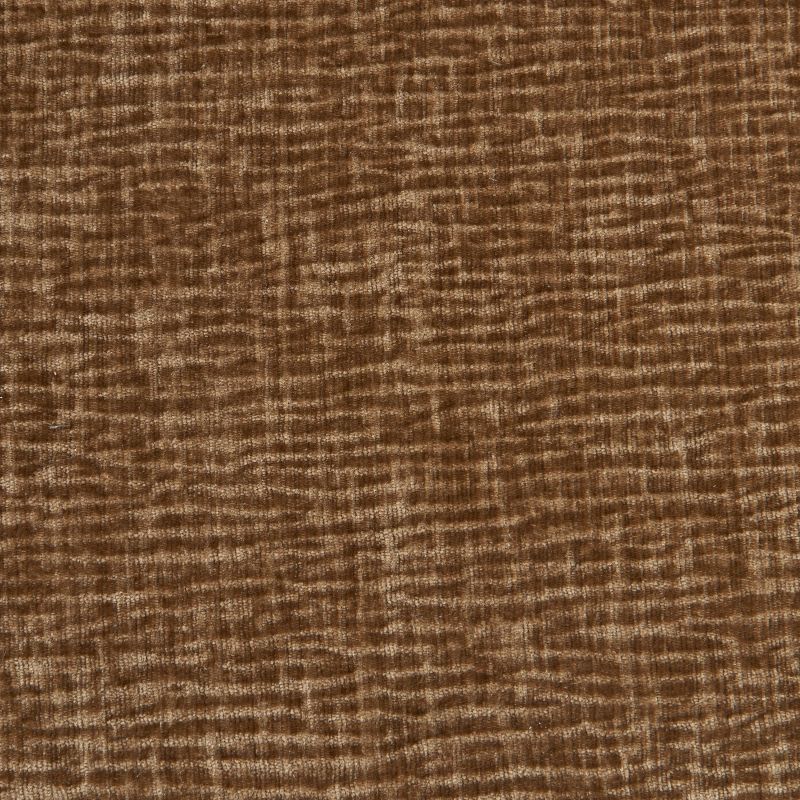 Canapé droit fixe NIKKI 2 places velours texturé marron