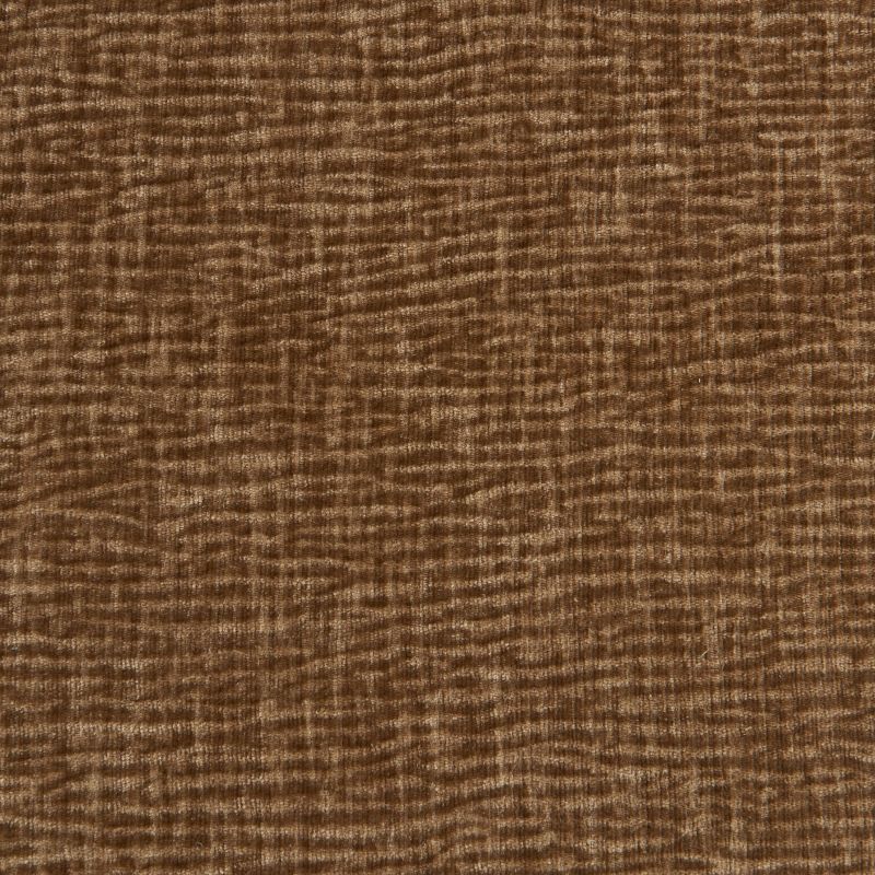 Canapé droit fixe NIKKI 3 places velours texturé marron