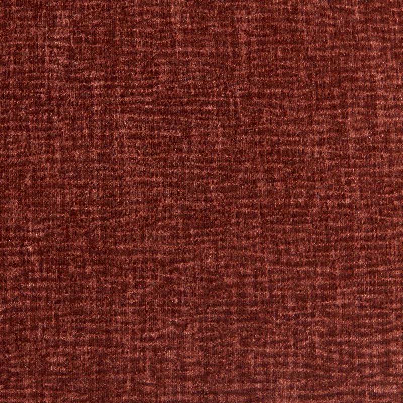 Canapé droit fixe NIKKI 3 places velours texturé terracotta