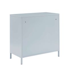 Commode PANTONE 4 tiroirs métal gris bleu 80cm