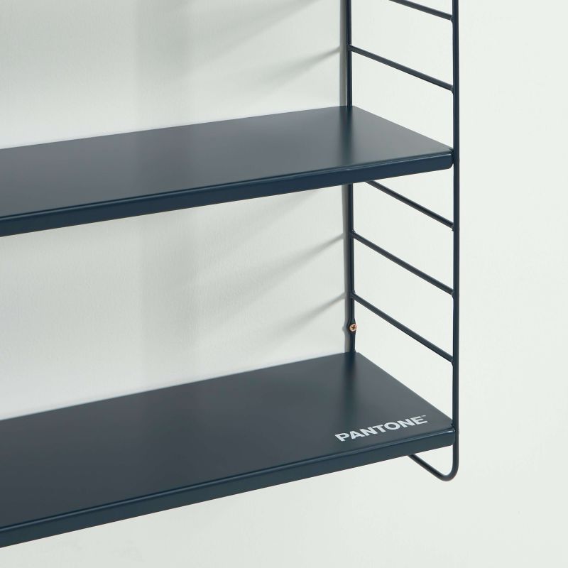 Etagère murale 3 niveaux PANTONE métal bleu nuit 60,5x20cm