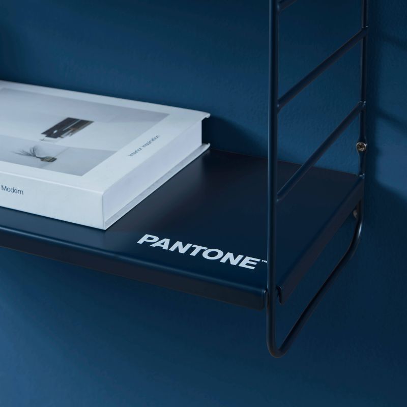 Etagère murale 3 niveaux PANTONE métal bleu nuit 60,5x20cm