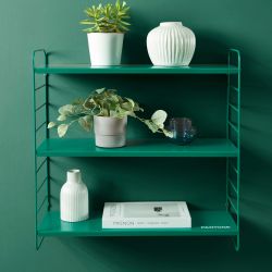 Etagère murale 3 niveaux PANTONE métal vert émeraude 60,5x20cm