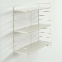 Etagère murale 3 niveaux PANTONE métal beige sable 60,5x20cm