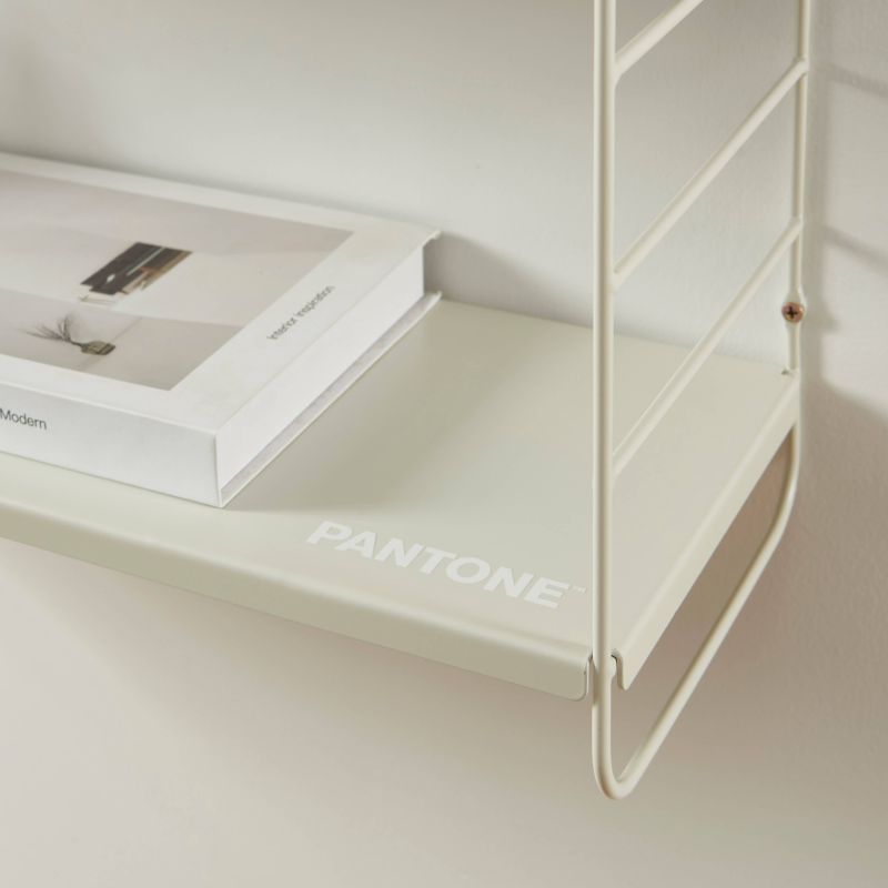 Etagère murale 3 niveaux PANTONE métal beige sable 60,5x20cm