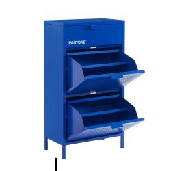 Meuble à chaussures PANTONE métal bleu électrique 55cm