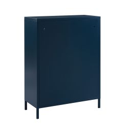 Buffet PANTONE métal bleu nuit 2 portes 75cm