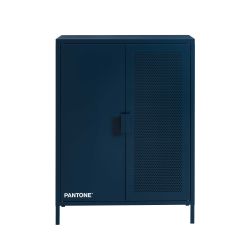 Buffet PANTONE métal bleu nuit 2 portes 75cm