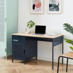 Bureau PANTONEmétal bleu nuit120cm