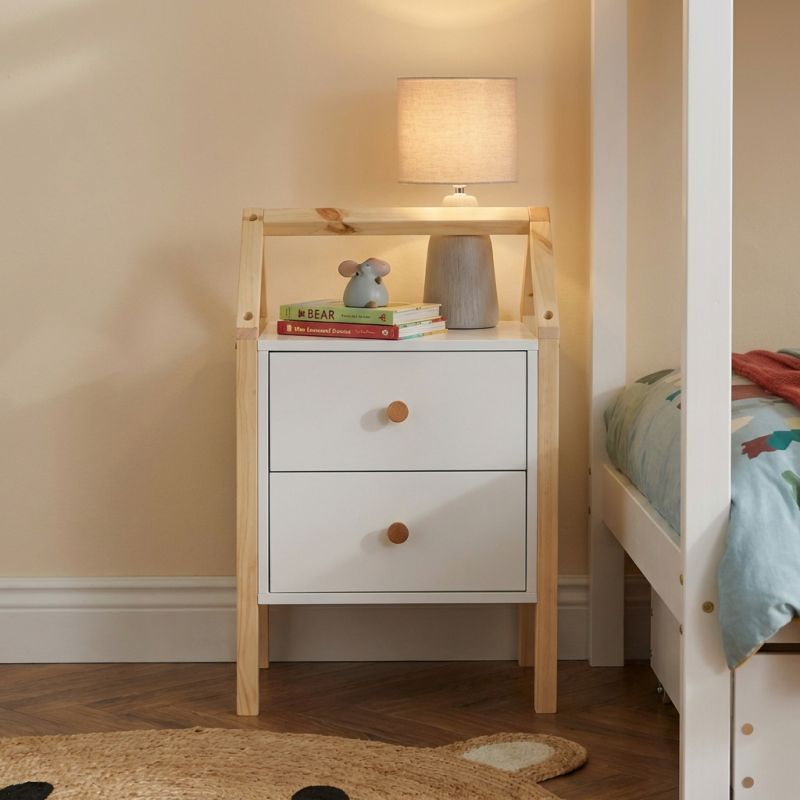 Table de chevet enfant TINY blanc