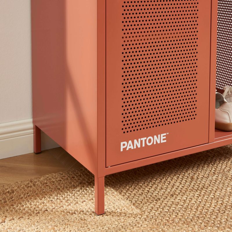 Vestiaire PANTONE métal terracotta avec penderie h145cm