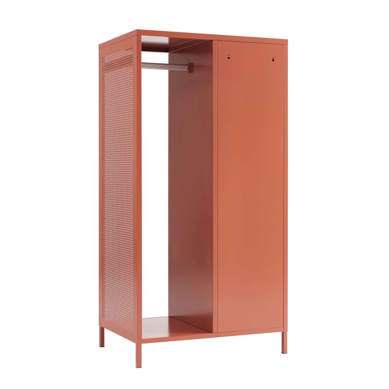 Vestiaire PANTONE métal terracotta avec penderie h145cm