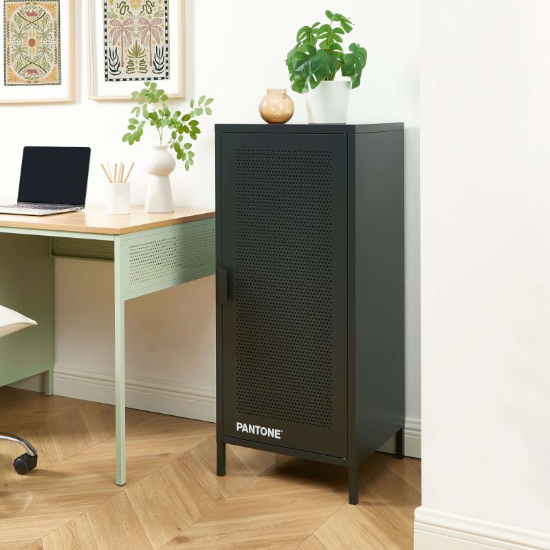 Caisson de bureau PANTONE métal gris anthracite h105cm