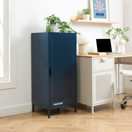 Caisson de bureau PANTONE métal bleu nuit h105cm