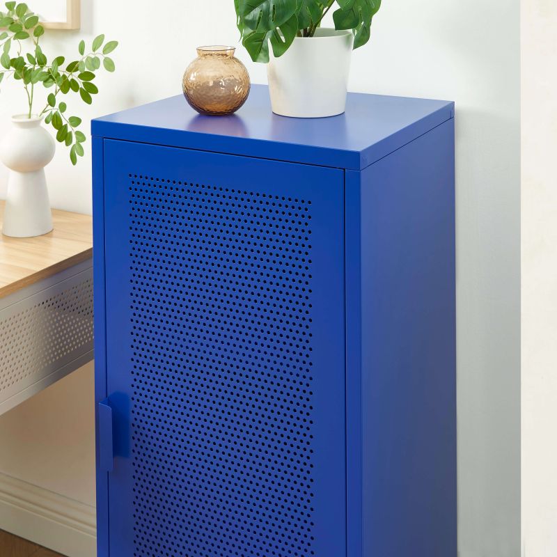 Caisson de bureau PANTONE métal bleu électrique h105cm