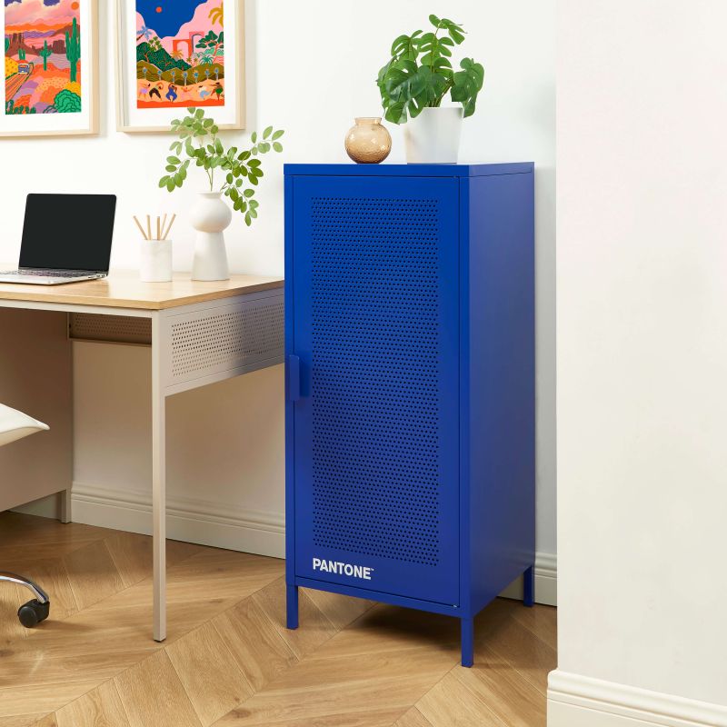 Caisson de bureau PANTONE métal bleu électrique h105cm