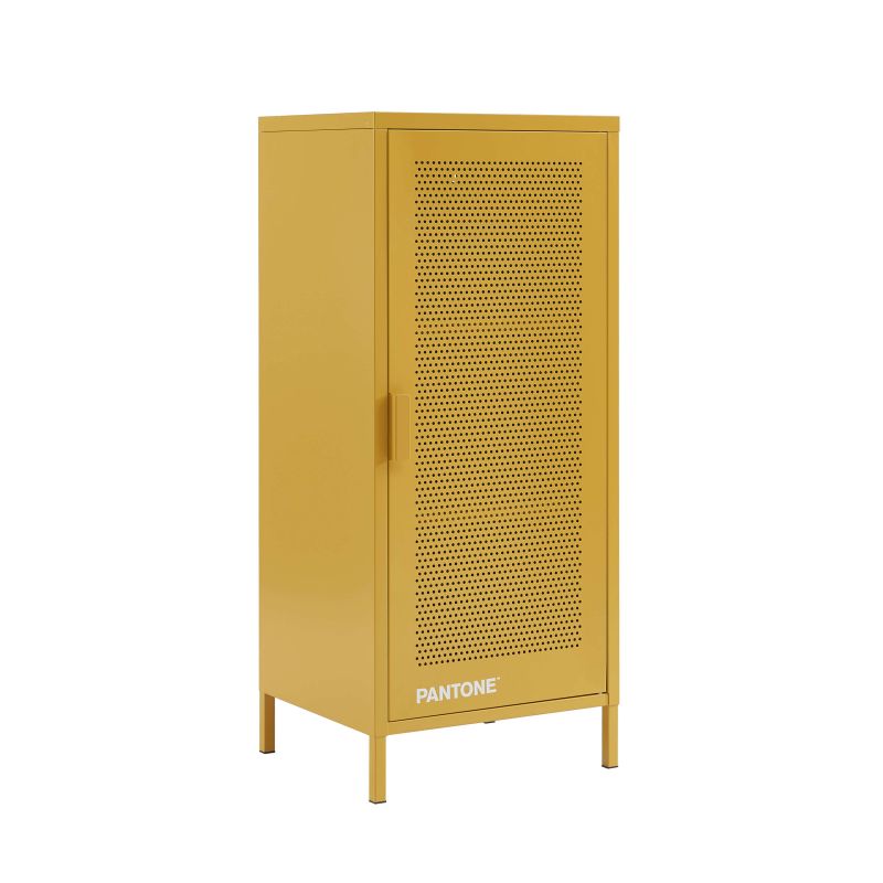 Caisson de bureau PANTONE métal jaune moutarde h105cm