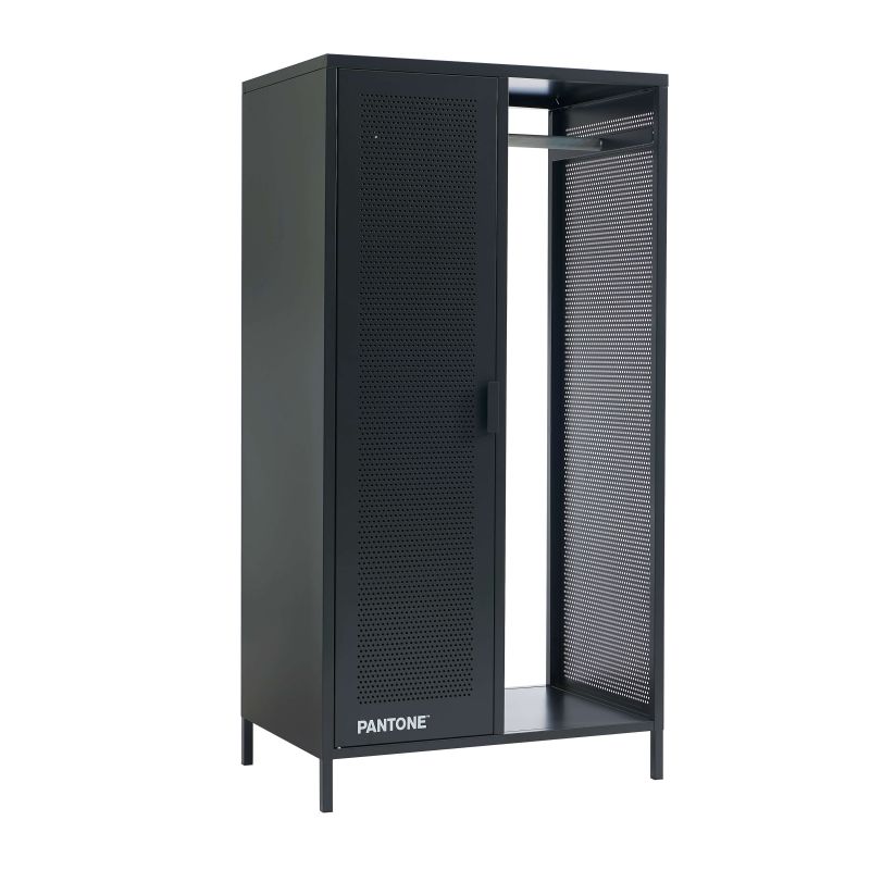 Vestiaire PANTONE métal gris anthracite avec penderie h145cm