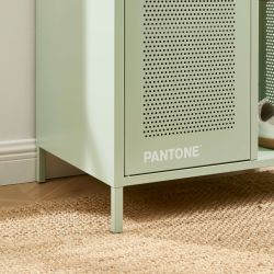 Vestiaire PANTONE métal vert amande avec penderie h145cm