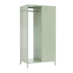 Vestiaire PANTONE métal vert amande avec penderie h145cm