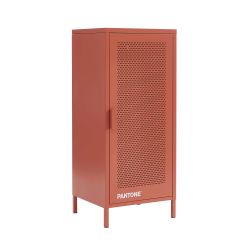 Caisson de bureau PANTONE métal terracotta h105cm