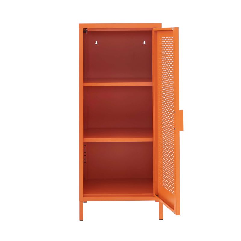 Caisson de bureau PANTONE métal orange h105cm