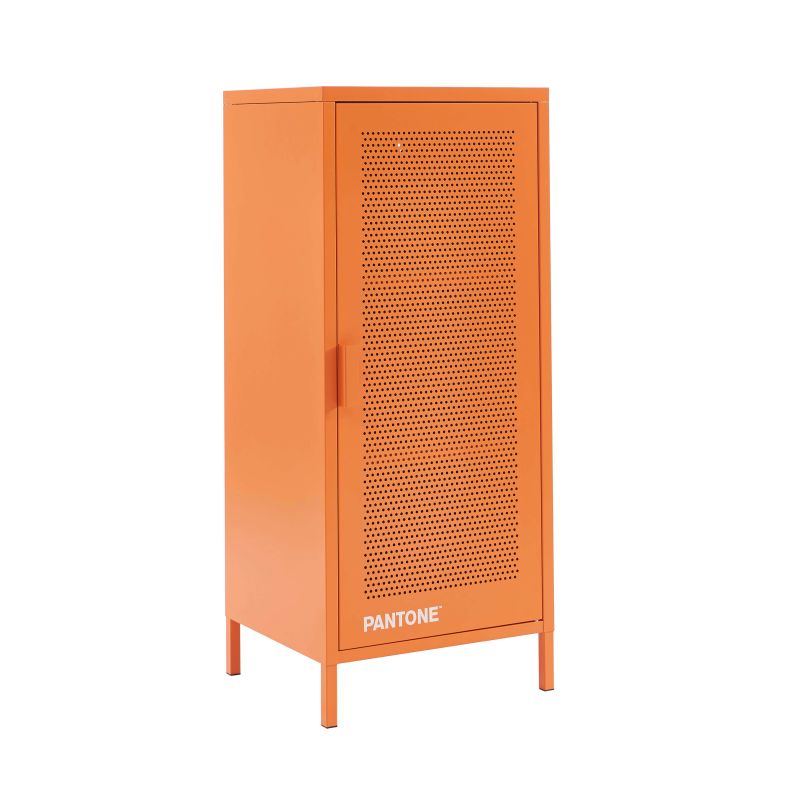 Caisson de bureau PANTONE métal orange h105cm