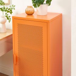 Caisson de bureau PANTONE métal orange h105cm