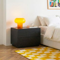 Table de chevet à led MORPHEE noire