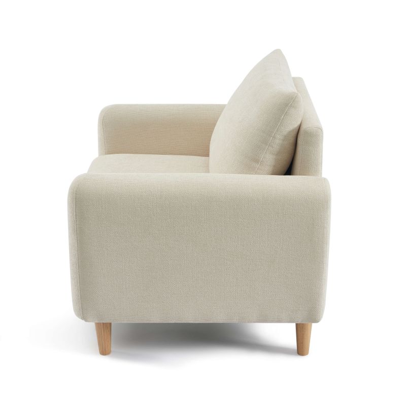 Fauteuil fixe CALIBA 1 place tissu chenille beige