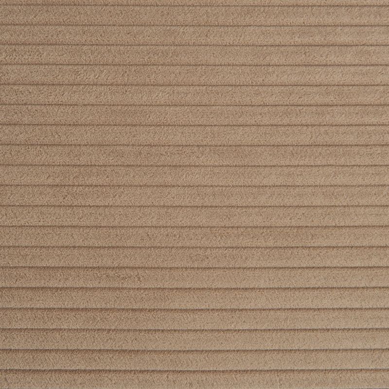 Canapé droit convertible CIBOLA 3 places velours côtelé taupe