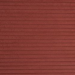 Canapé droit convertible CIBOLA 3 places velours côtelé terracotta