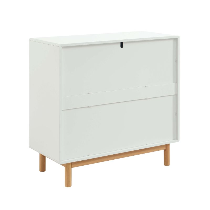 Commode enfant ROME blanc 3 tiroirs 90cm