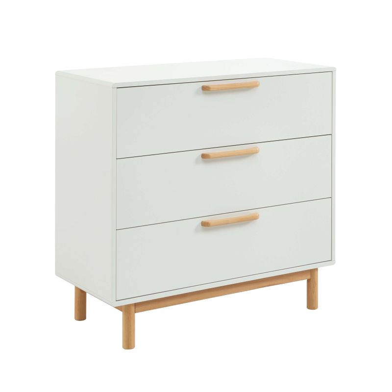 Commode enfant ROME blanc 3 tiroirs 90cm