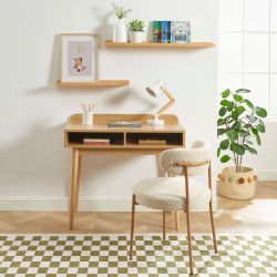 Bureau enfant NILA effet chêne 90cm