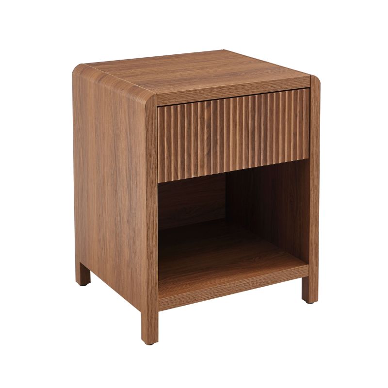 Table de chevet UTICA effet noyer