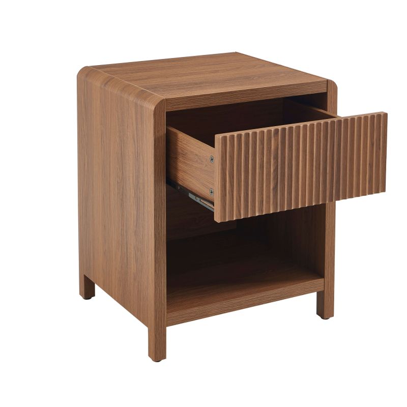 Table de chevet UTICA effet noyer