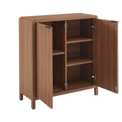 Buffet UTICA effet noyer 2 portes 75cm