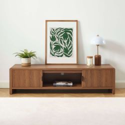 Meuble TV UTICA effet noyer 160cm